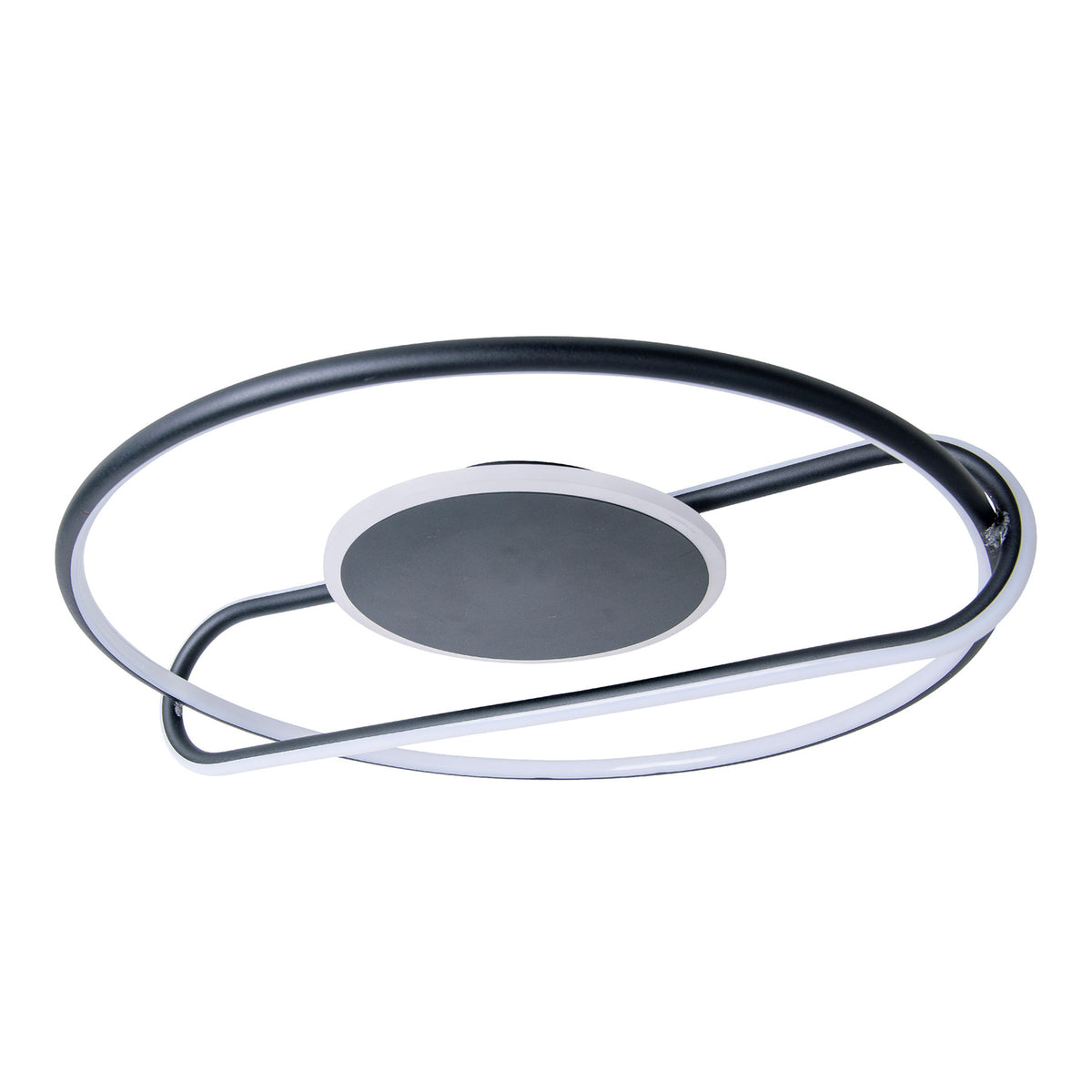 Deckenleuchte Lampe Näve LED Brendan schwarz Aluminium Silikon rund 54 cm - 4003222884225