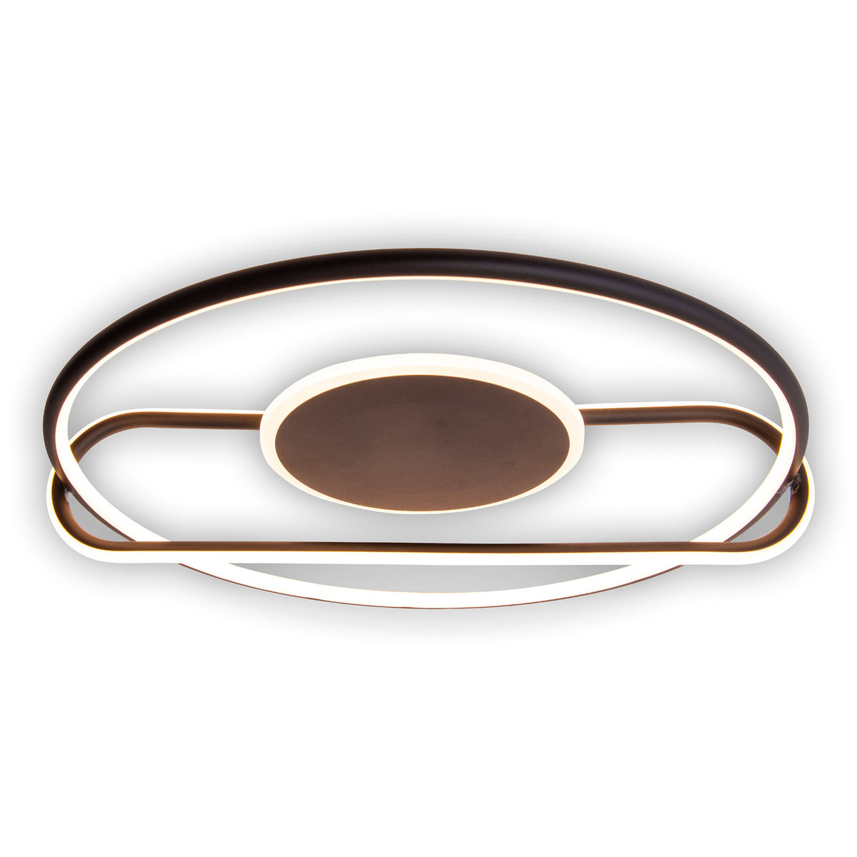 Deckenleuchte Lampe Näve LED Brendan schwarz Aluminium Silikon rund 54 cm - 4003222884225