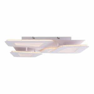 B-Ware Näve Led Deckenleuchte Leuchte Simen Weiß Fernbedienung Metall 48x48 Cm Cct