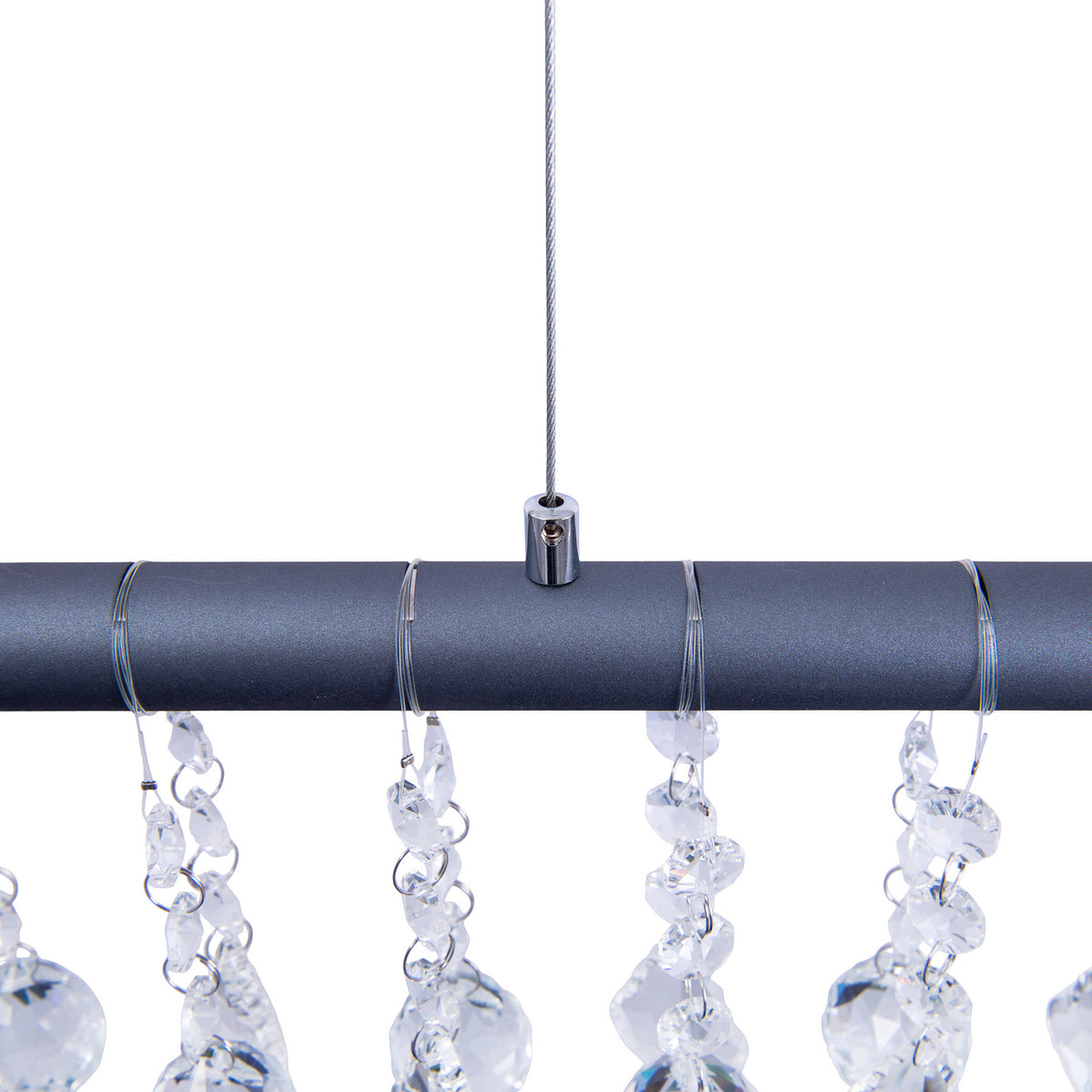 Näve Pendelleuchte Hängelampe Nobilis LED Leuchte dimmbar dunkelgrau 100 cm 24 W - 4003222885567