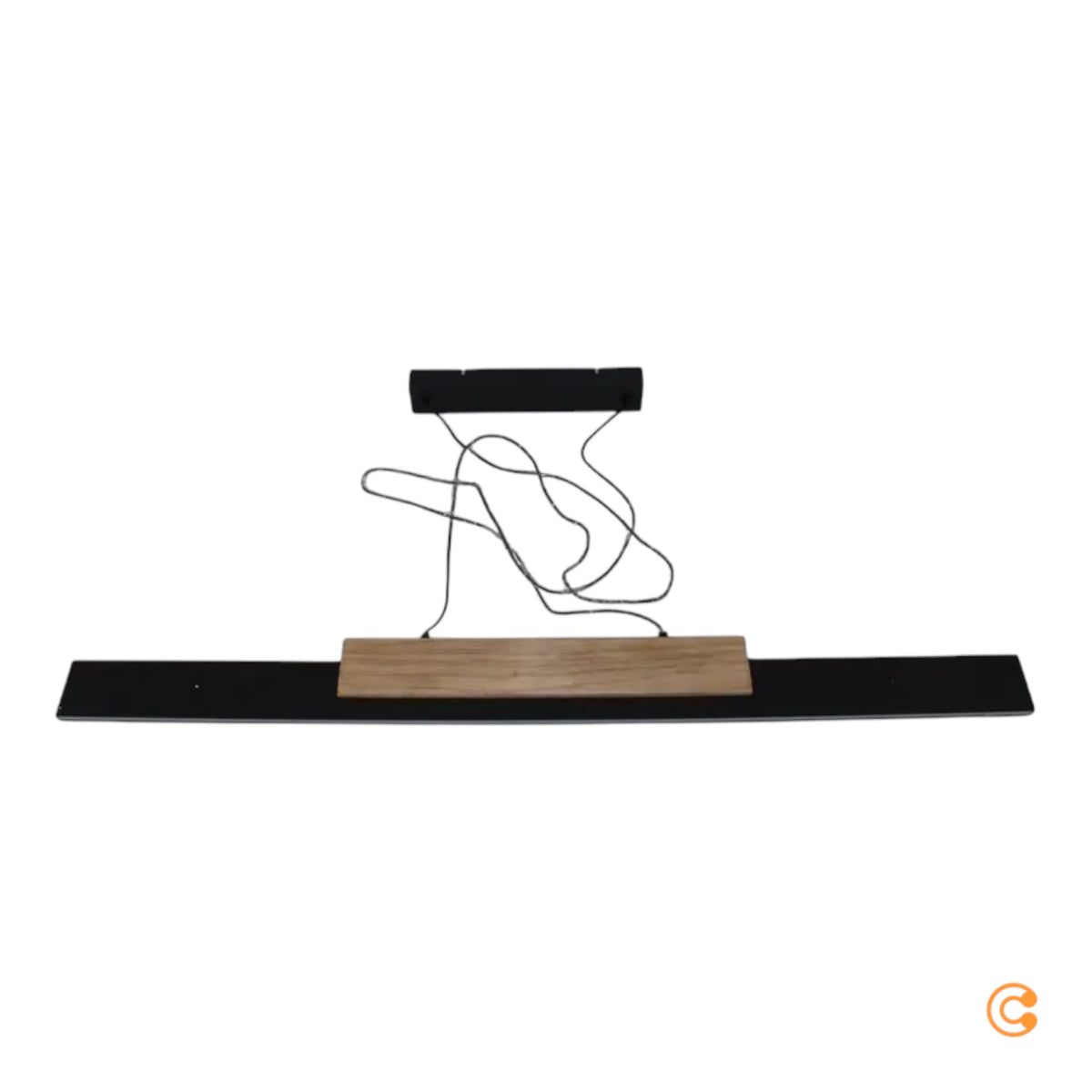 Näve Pendelleuchte Hängeleuchte LED schwarz holz dimmbar Wiebke Wohnzimmer Es955 - 4003222894095