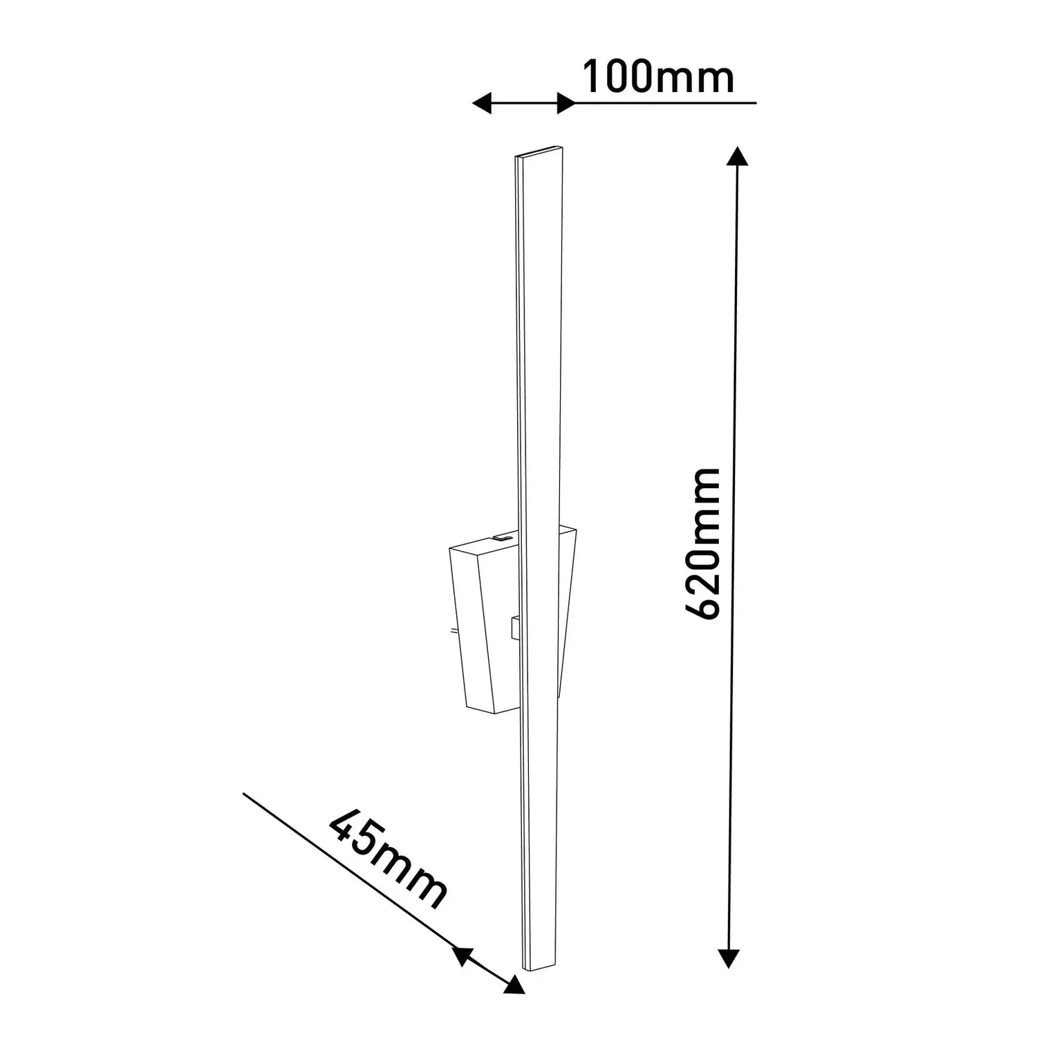B-Ware Näve Wandleuchte Wandlampe Led Schalter Schwarz Metall Beleuchtung Siehe Text - 4003222885734