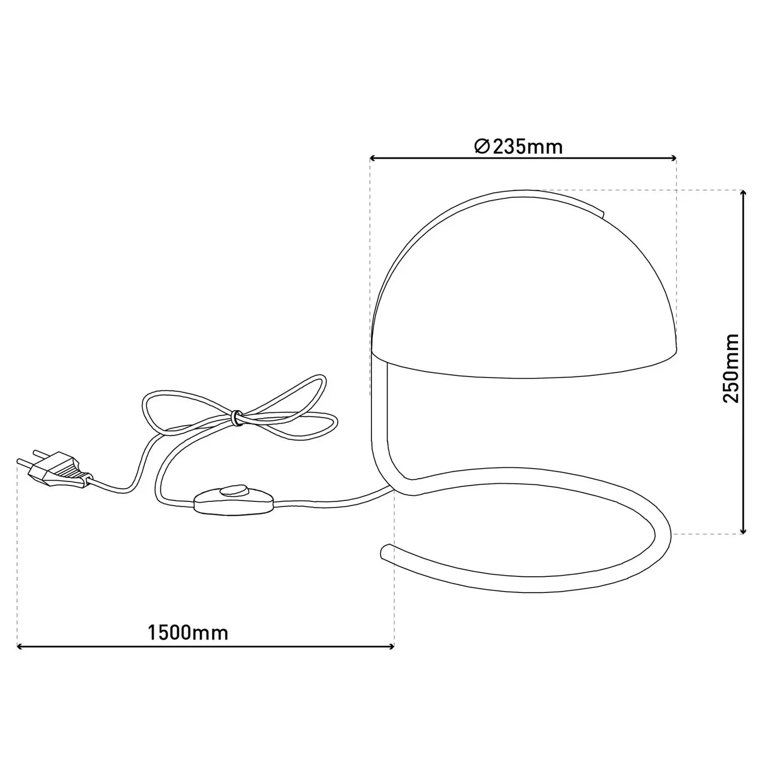 B-Ware Näve Tischleuchte Lampe Burano Weiß Höhe 25 Cm Glas Metall E27