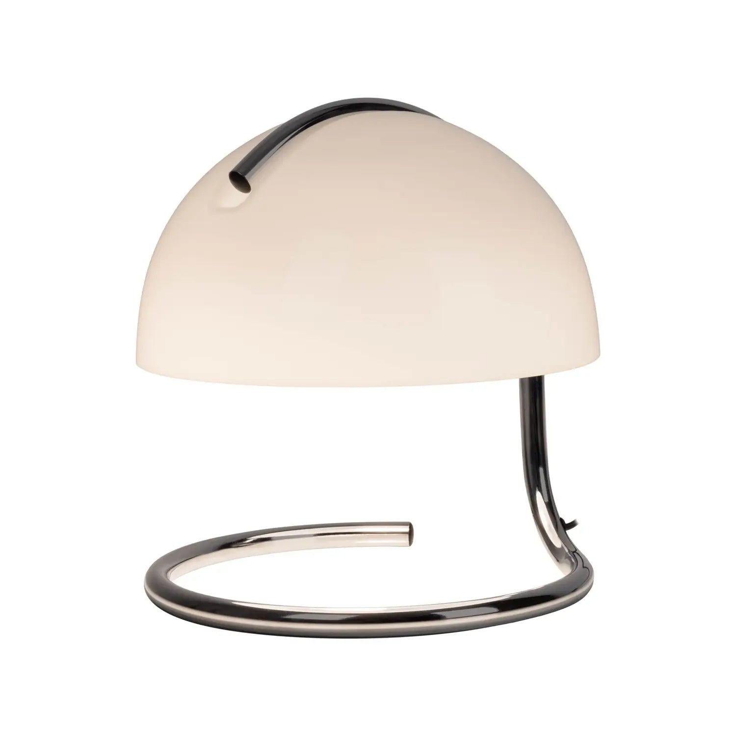 B-Ware Näve Tischleuchte Lampe Burano Weiß Höhe 25 Cm Glas Metall E27