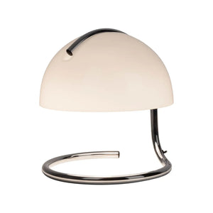 B-Ware Näve Tischleuchte Lampe Burano Weiß Höhe 25 Cm Glas Metall E27