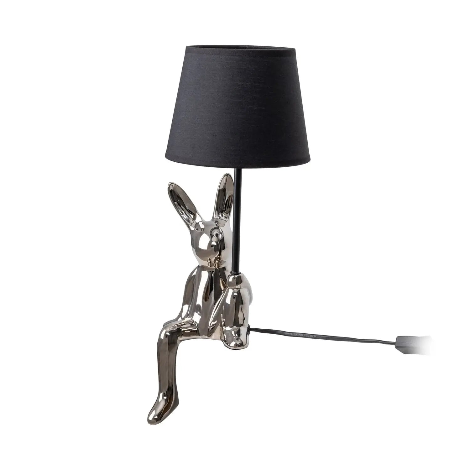B-Ware Näve Tischleuchte Lampe Helge Silber Keramik Textil Schalter E14 Led 45 Cm Ip20 - 4003222892510