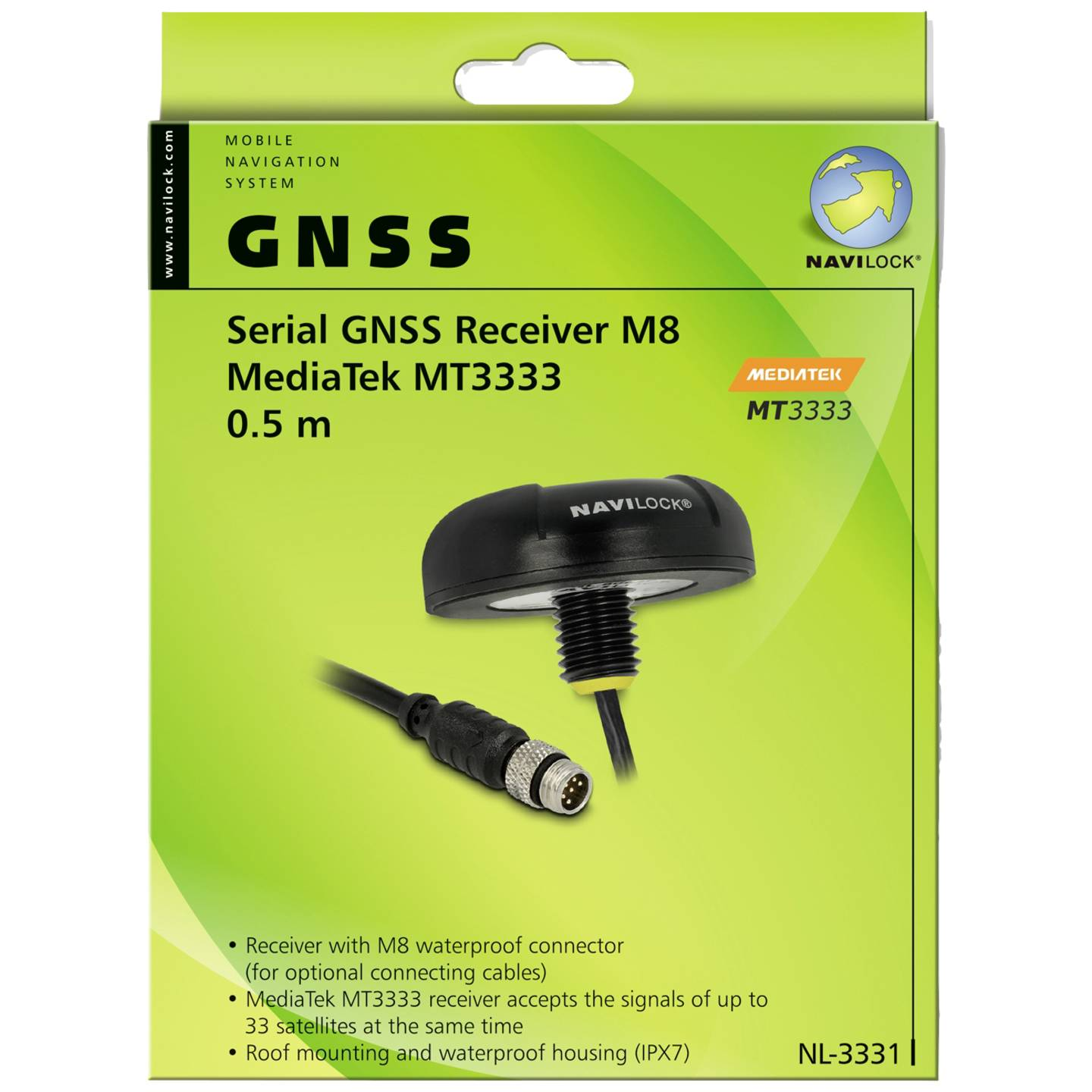 B-Ware Navilock Nl 3331 M8 Gps Empfänger Fahrzeugtracker Tracker Schwarz 1 St - 4043619603268