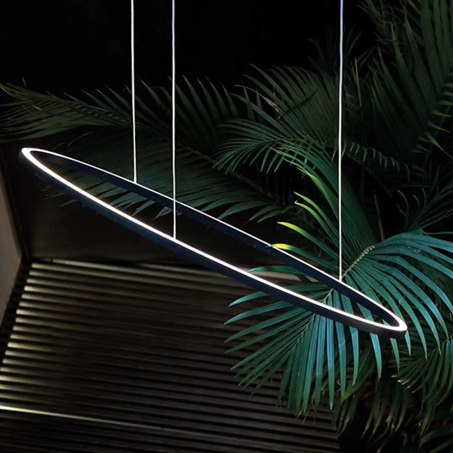 Nemo Ellisse Mega Led Hängelampe Up Hängeleuchte Deckenlampe Led 2.700 K Schwarz B-Ware - 7024006