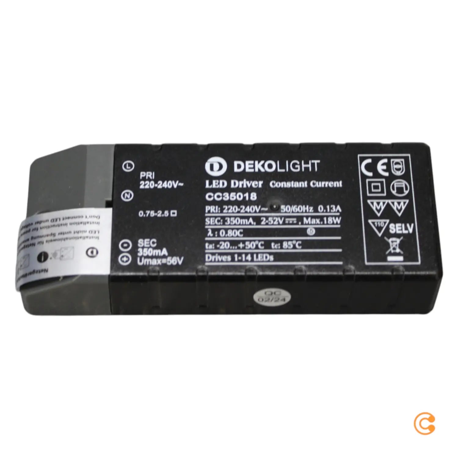 B-Ware Deko Light Basic Cc Led Trafo Trafo Transformator Konstantstrom 18 W 350m A 2 52 V  - 4042943195777