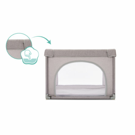 Fillikid Laufgitter Gitter Babygitter Schutzgitter Lerngitter Sofia Melange Grau B-Ware - 9120094659852