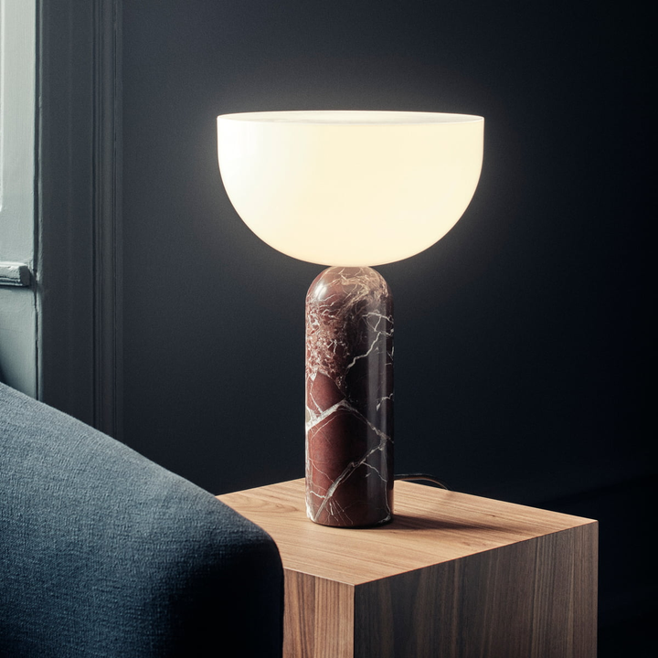 New Works Tischleuchte Leuchte Lampe Kizu Weiß Marmor Acrylglas Groß B-Ware - 5712826204108