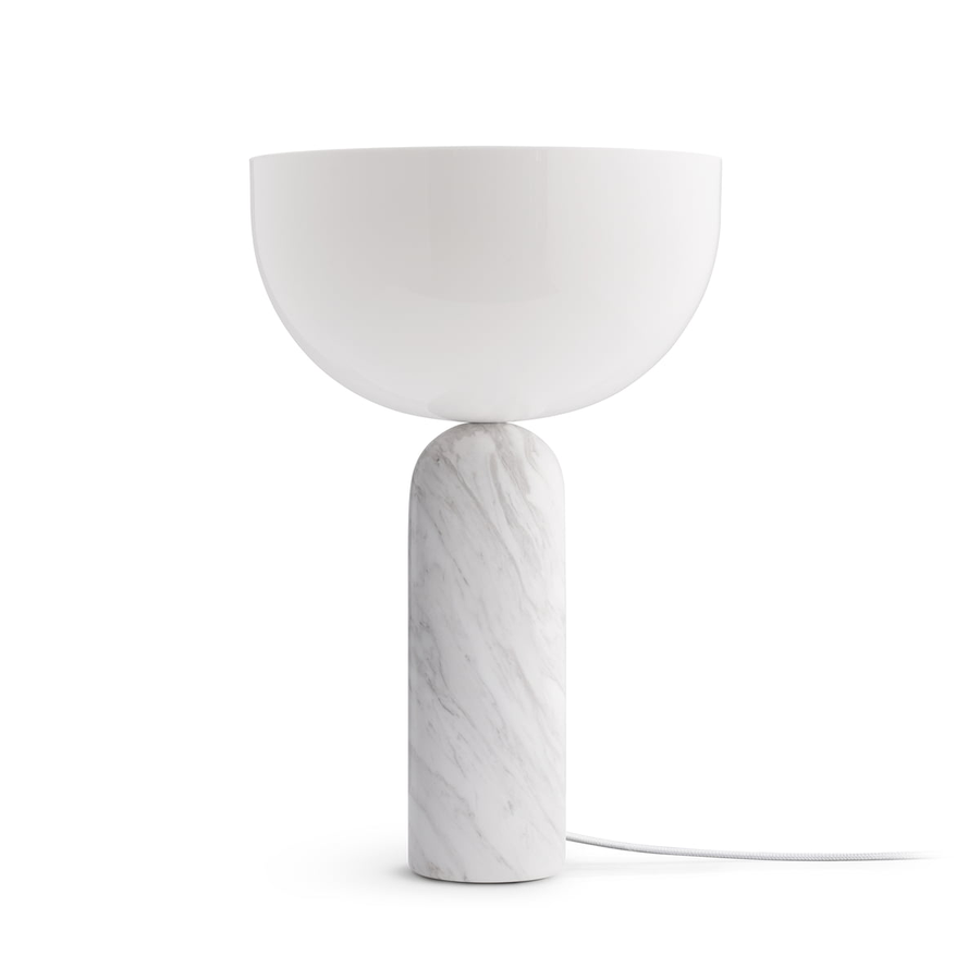 New Works Tischleuchte Leuchte Lampe Kizu Weiß Marmor Acrylglas Groß B-Ware - 5712826204108