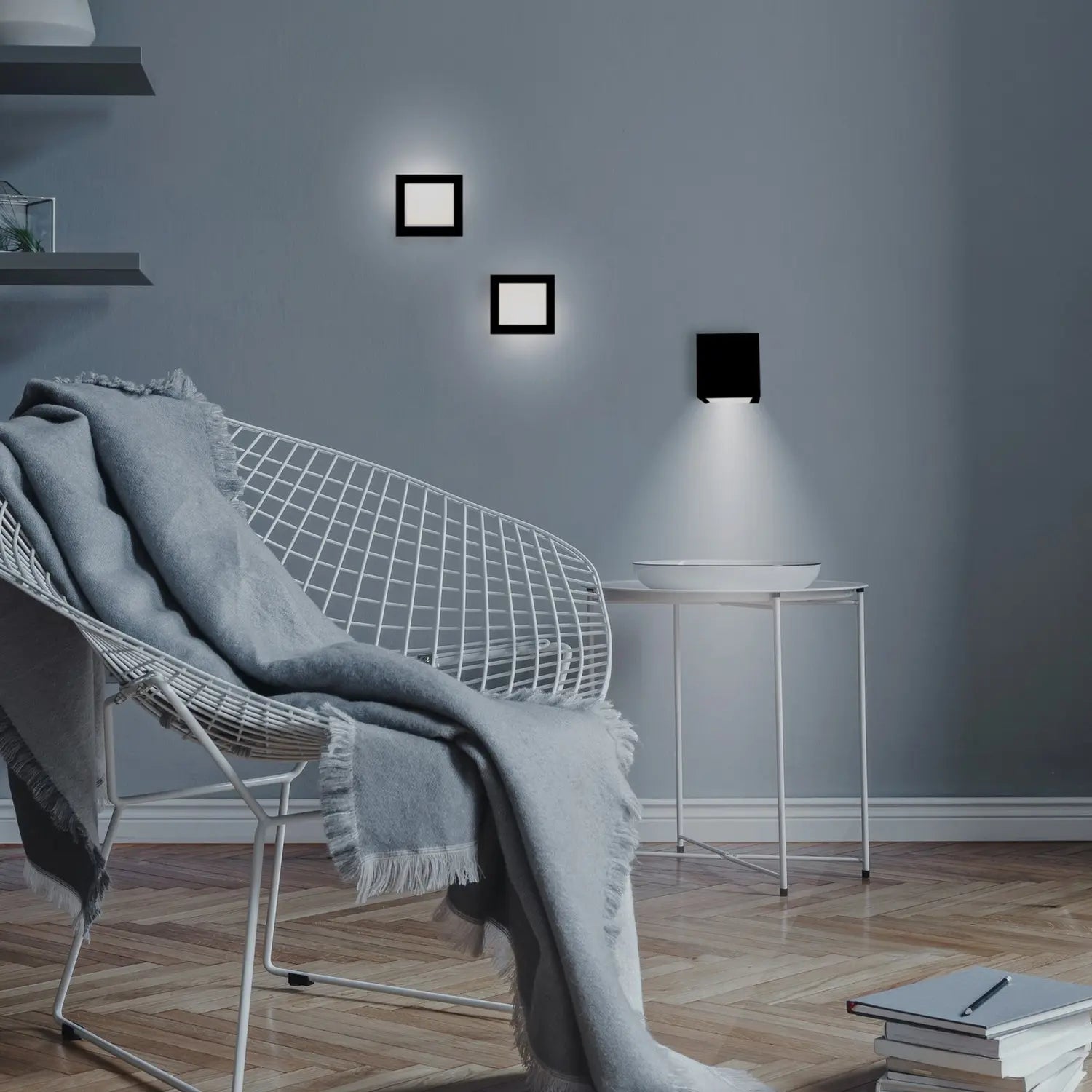 B-Ware Newgarden Wandleuchte Lampe Led Akku Box 8 Schwarz Innenleuchte Wandlampe - 8435578512549
