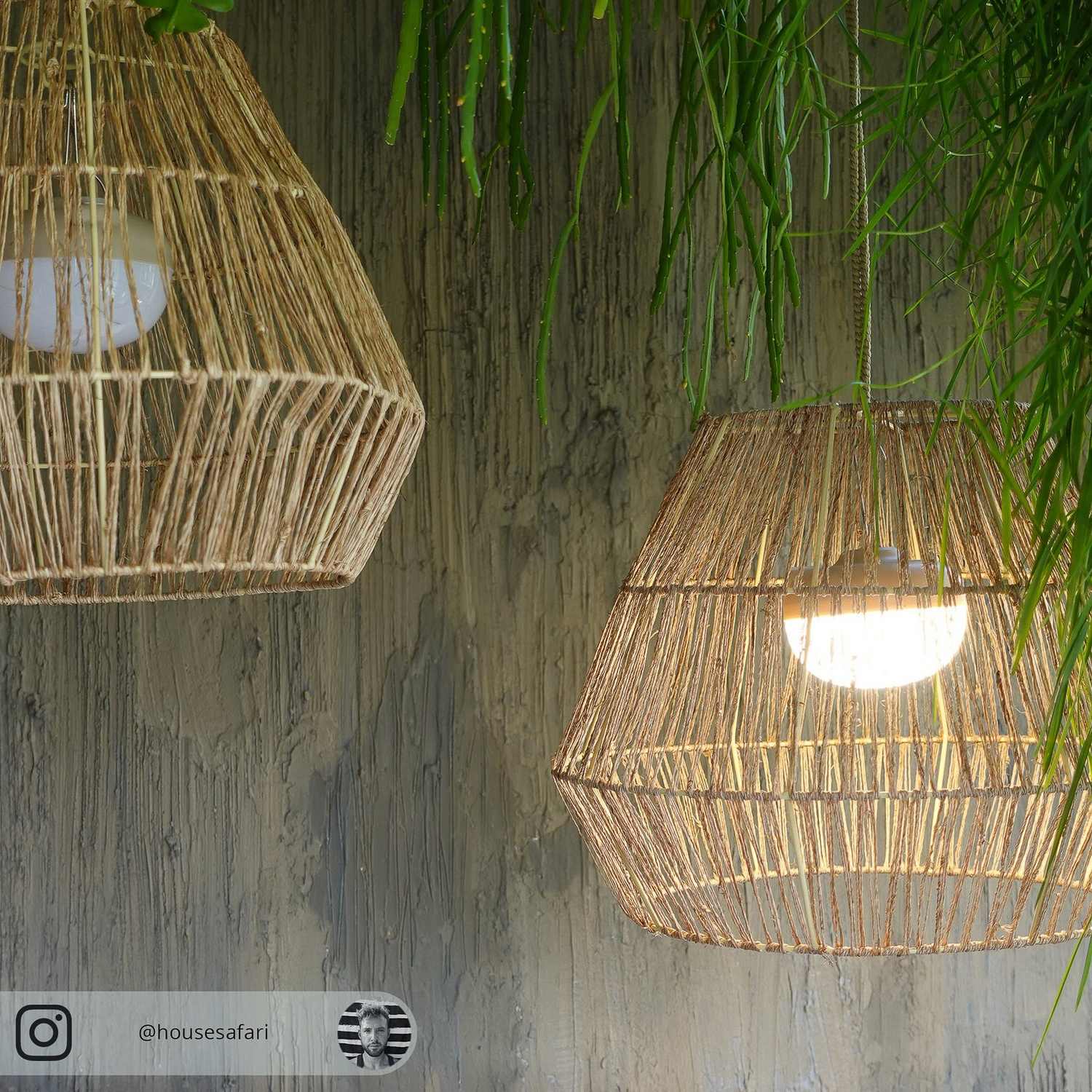 Newgarden Sisine Led Hängeleuchte Mit Akku Naturfaser Hängelampe Gartenlampe 128 B-Ware