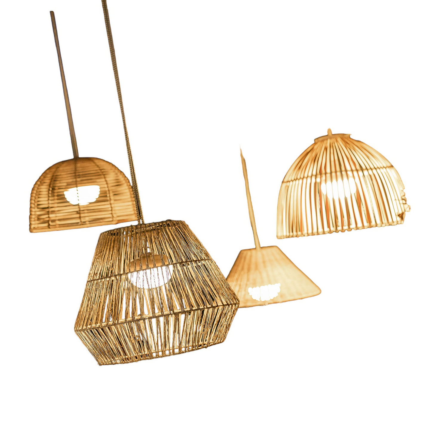 Newgarden Sisine Led Hängeleuchte Mit Akku Naturfaser Hängelampe Gartenlampe 128 B-Ware