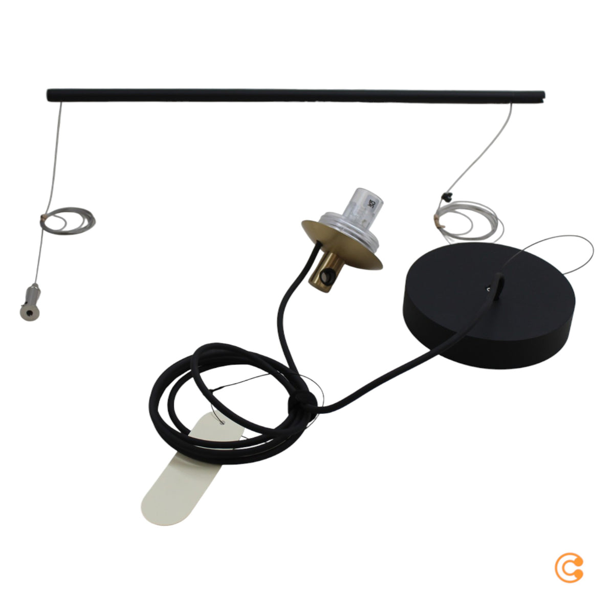 Pendelleuchte Hängeleuchte nh s1 14 Kugel Messing Weiß satiniert Glas Lampe - 8052993059215