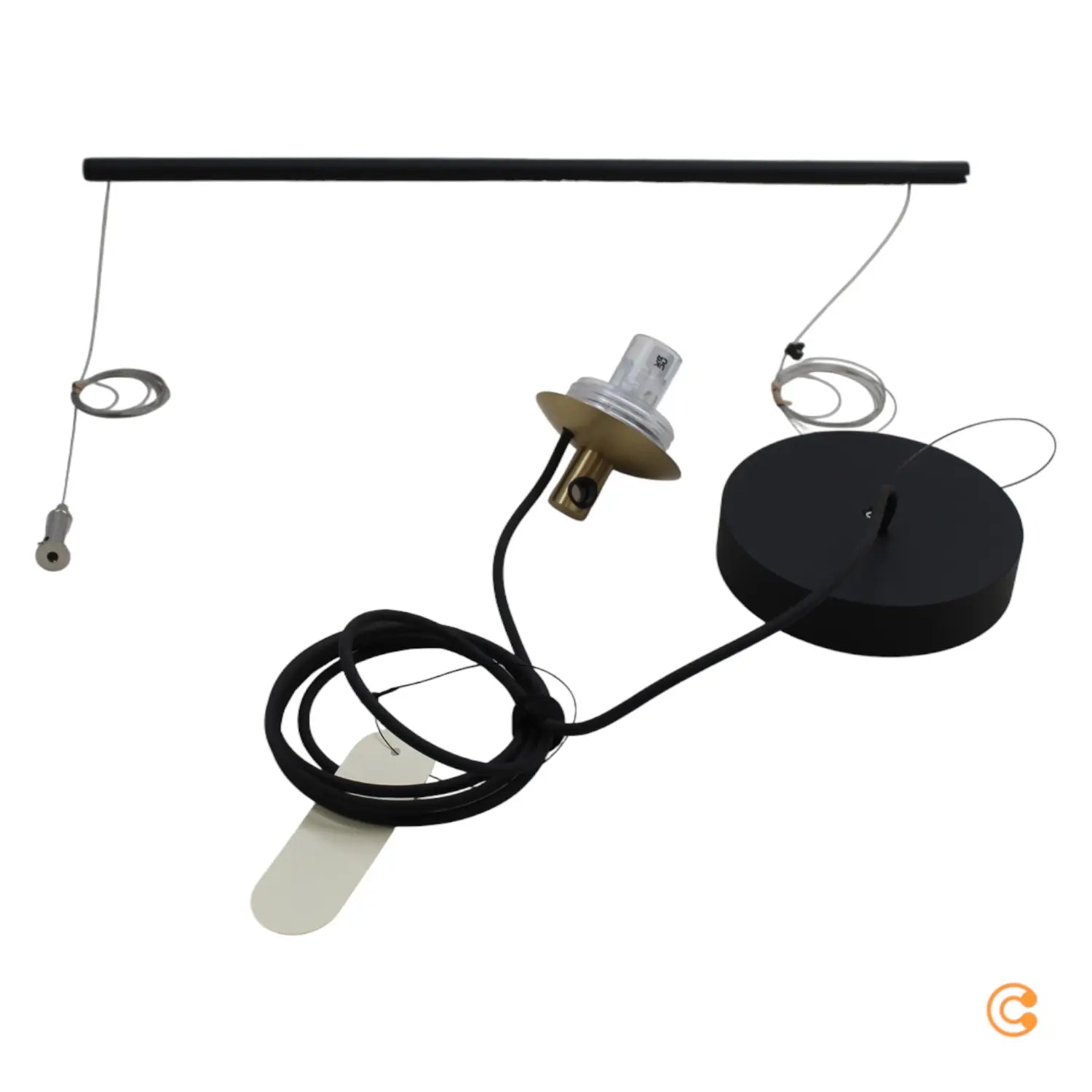 B-Ware Pendelleuchte Hängeleuchte Nh S1 14 Kugel Messing Weiß Satiniert Glas Lampe - 8052993059215