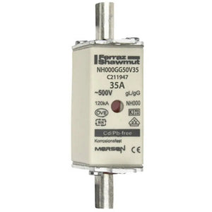 B-Ware Mersen Nh Sicherung Fusibile Sicherungsgröße: 000 35 A 500 V G G/G L