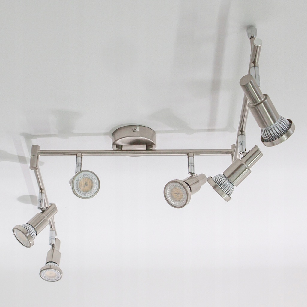 B-Ware Lindby Nickelfarbene Led Deckenlampe Aron 6 Fl Deckenlampe Deckenstrahler Gu10 - 6291105708005
