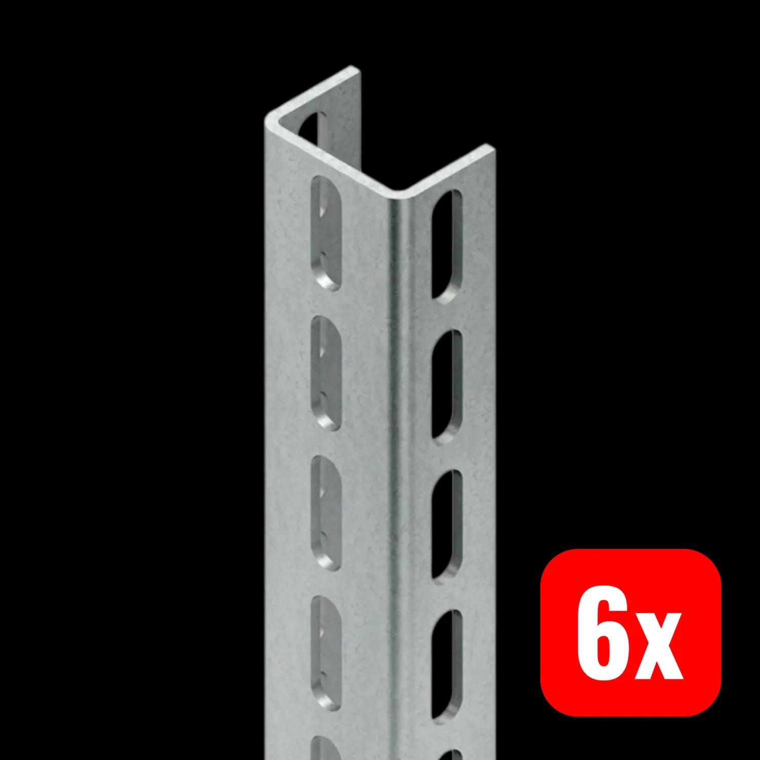 B-Ware Niedax Profil U 6040/200 F Montage Tragschiene Stahl Feuerverzinkt 6 Stück - 4013339891603