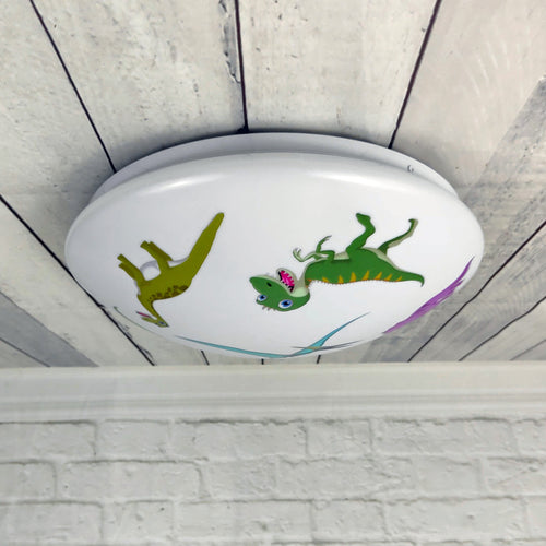 B-Ware Niermann Deckenleuchte Dinos Kinderzimmer Motiv Dinosaurier Deckenlampe ø 35 Cm - 4036239065028