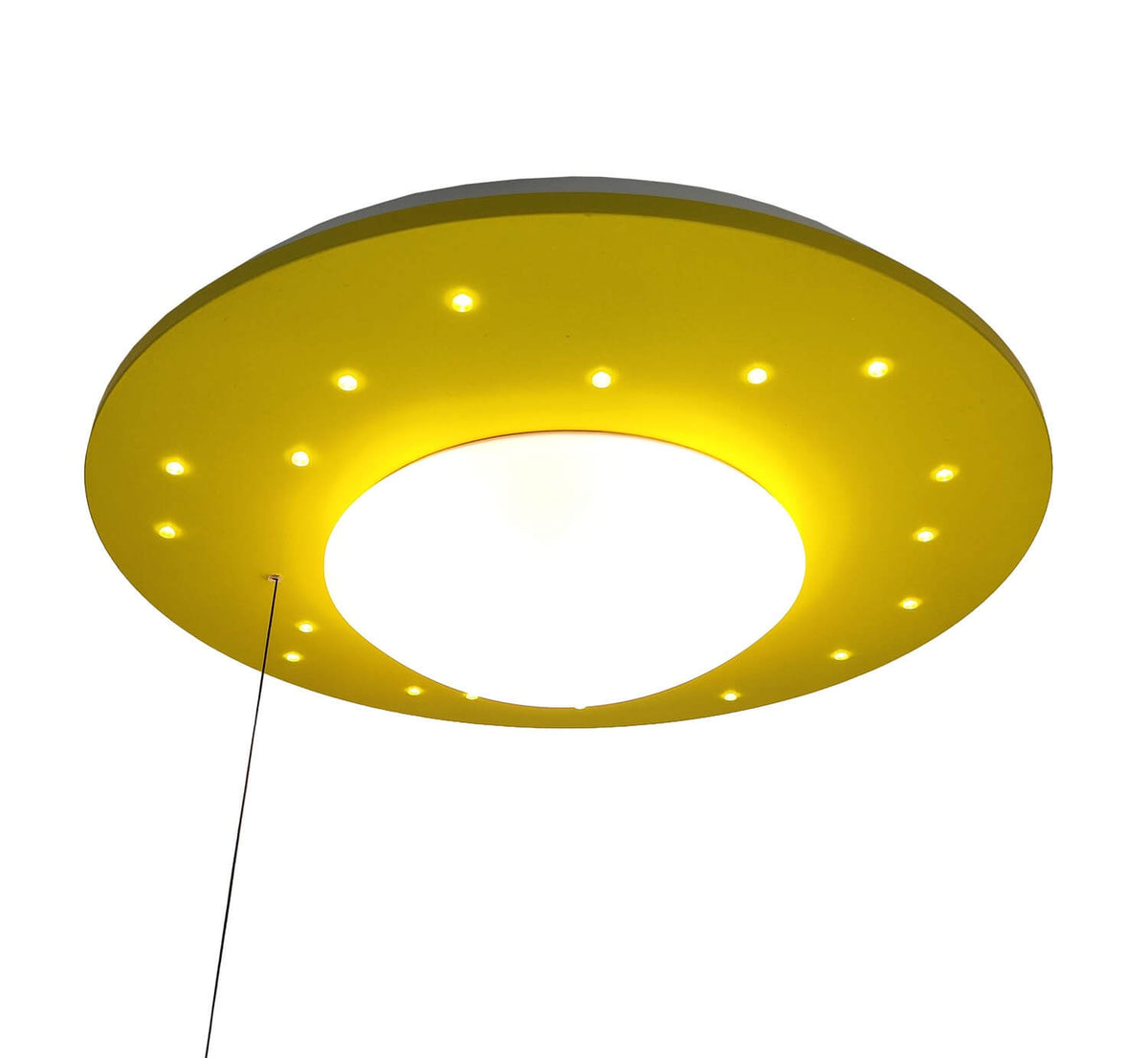 Niermann Deckenleuchte Starlight Deckenlampe mit Sternenhimmel Beleuchtung gelb - 4036239070084