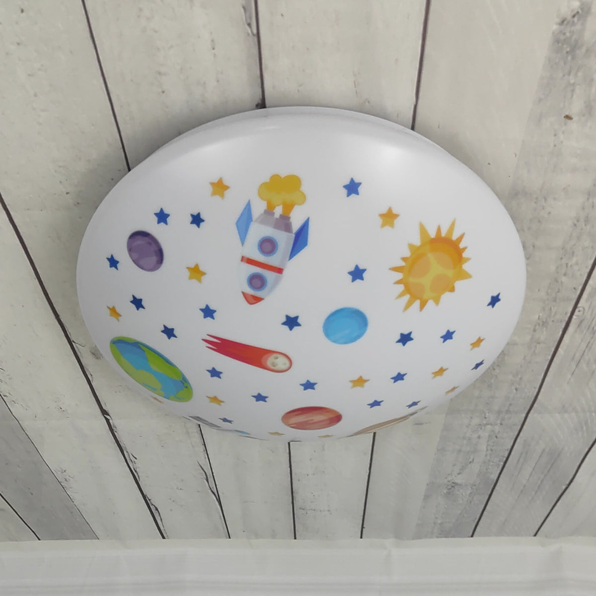Niermann Deckenleuchte Lampe Weltall bunt Leuchte Kinderzimmer Licht E27 LED - 4036239065035