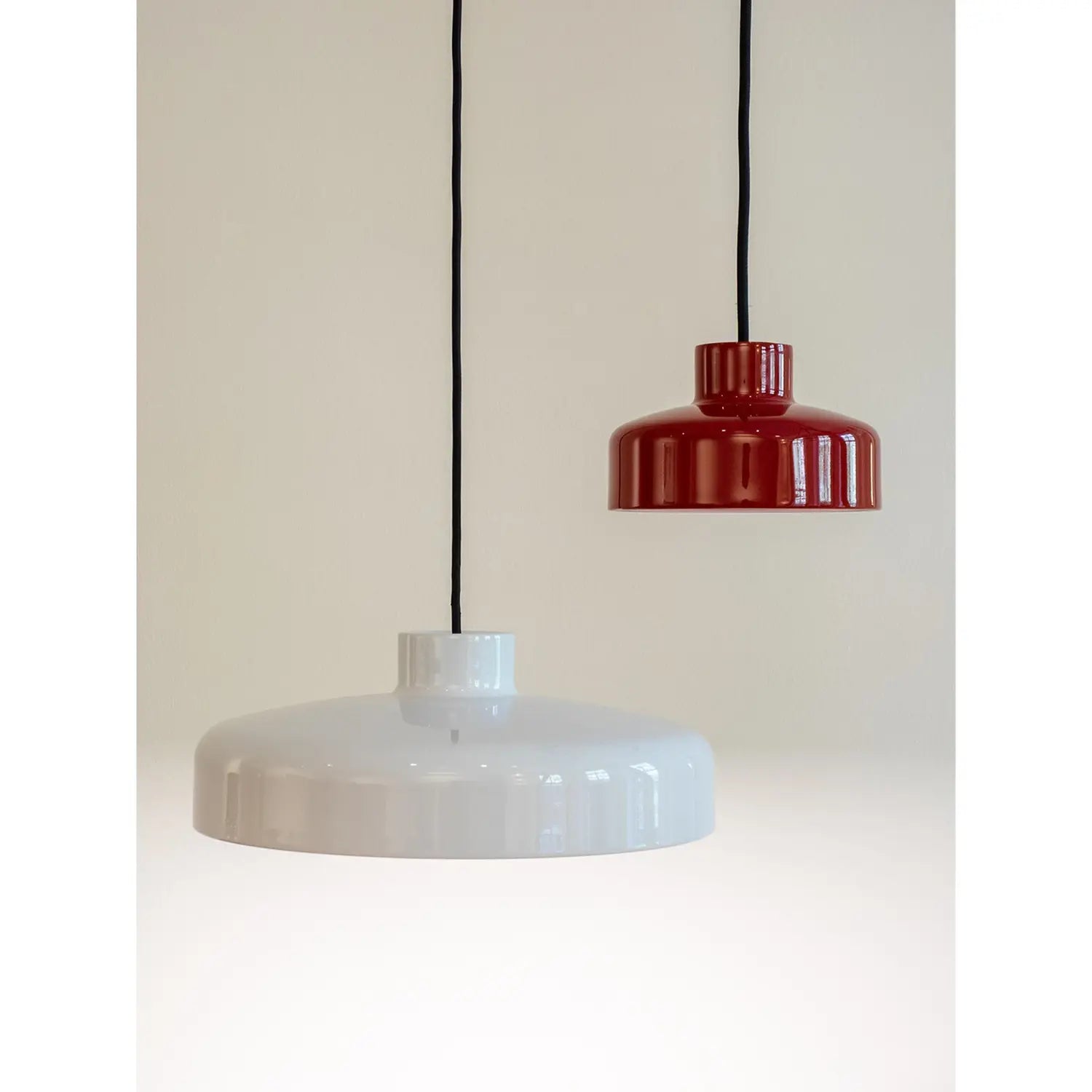 B-Ware Nine Pendellampe Hängelampe Lacquer Rot Metall Kunststoff Beleuchtung ø 16,5 Cm - 5740001931129