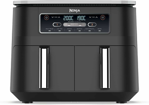 B-Ware Ninja Foodi Heißluft Fritteuse Mit 2 Frittierfächern Und 7,6 L Fassungsvermögen