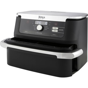 B-Ware Ninja Heißluft Fritteuse Airfryer Fritteuse 2470 W Schwarz 8 Personen Silber
