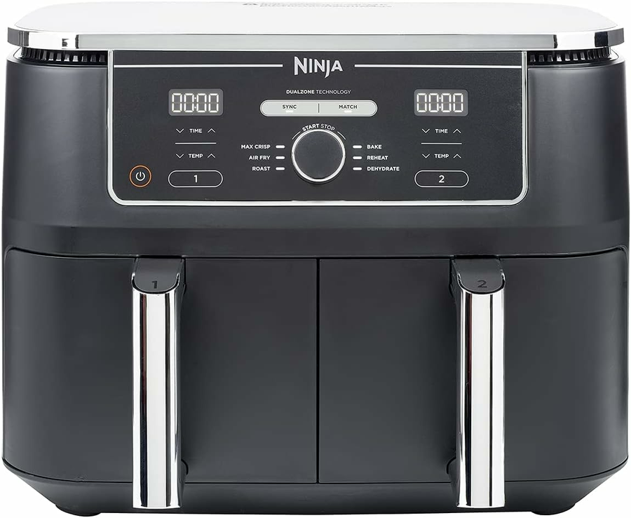Ninja Foodi Max Dual Zone Heißluftfritteuse 2470 W 9,5l Siehe Text/Foto B-Ware - 622356245272