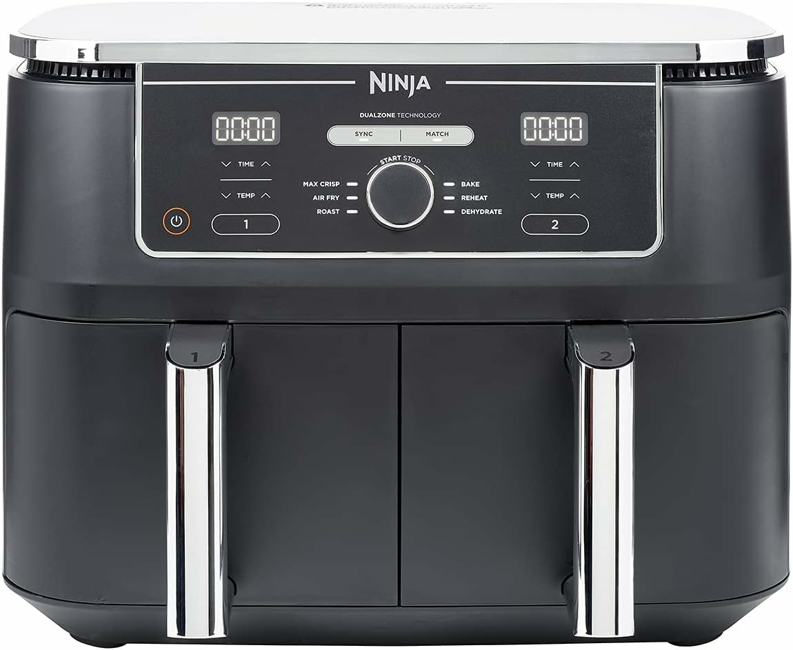 Ninja Foodi Max Dual Zone Heißluftfritteuse 2470 W 9,5l Fassungsvermögen 2 Fächer B-Ware - 622356245272
