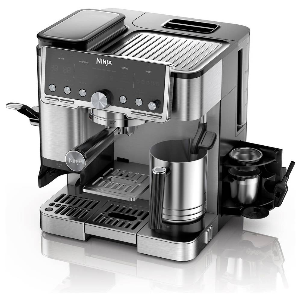 B-Ware Ninja Luxe Cafe Pro Espressomaschine Kaffeemaschine Schwarz Edelstahl 1650 W - 622356289825