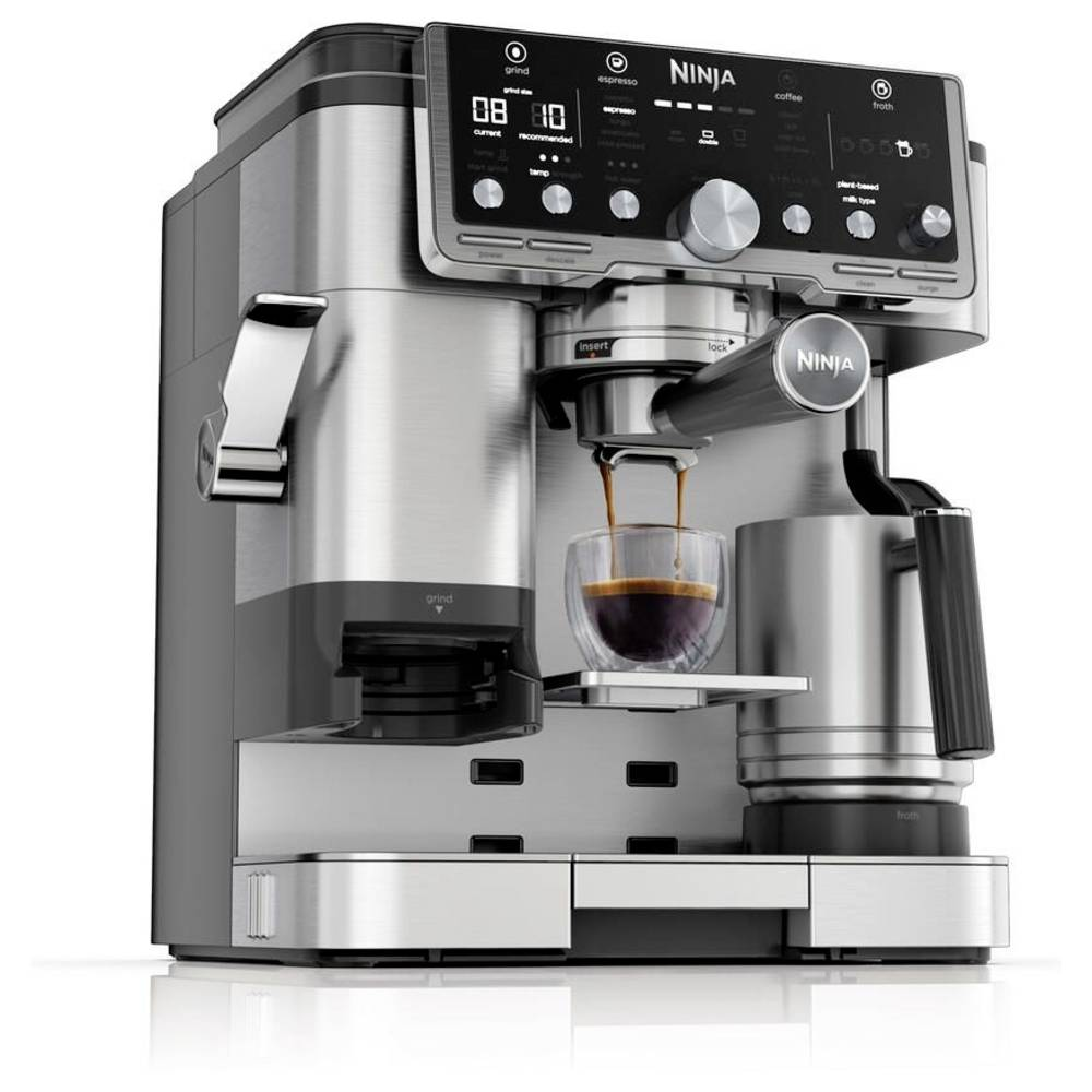 B-Ware Ninja Luxe Cafe Pro Espressomaschine Kaffeemaschine Schwarz Edelstahl 1650 W - 622356289825