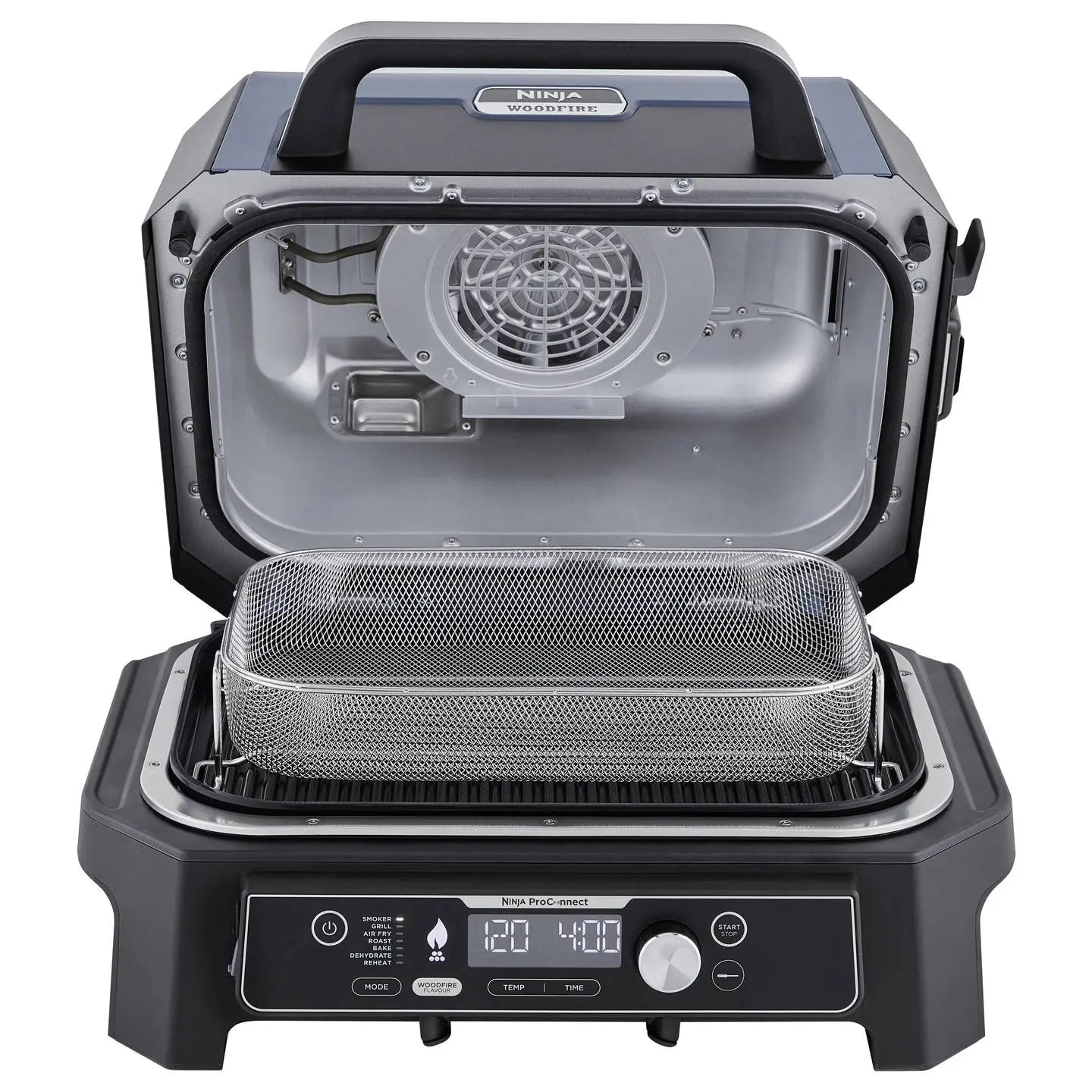 B-Ware Ninja Elektrogrill Grill Elektro Grillgerät Woodfire Pro Connect Xl Schwarz Blau - 622356276573