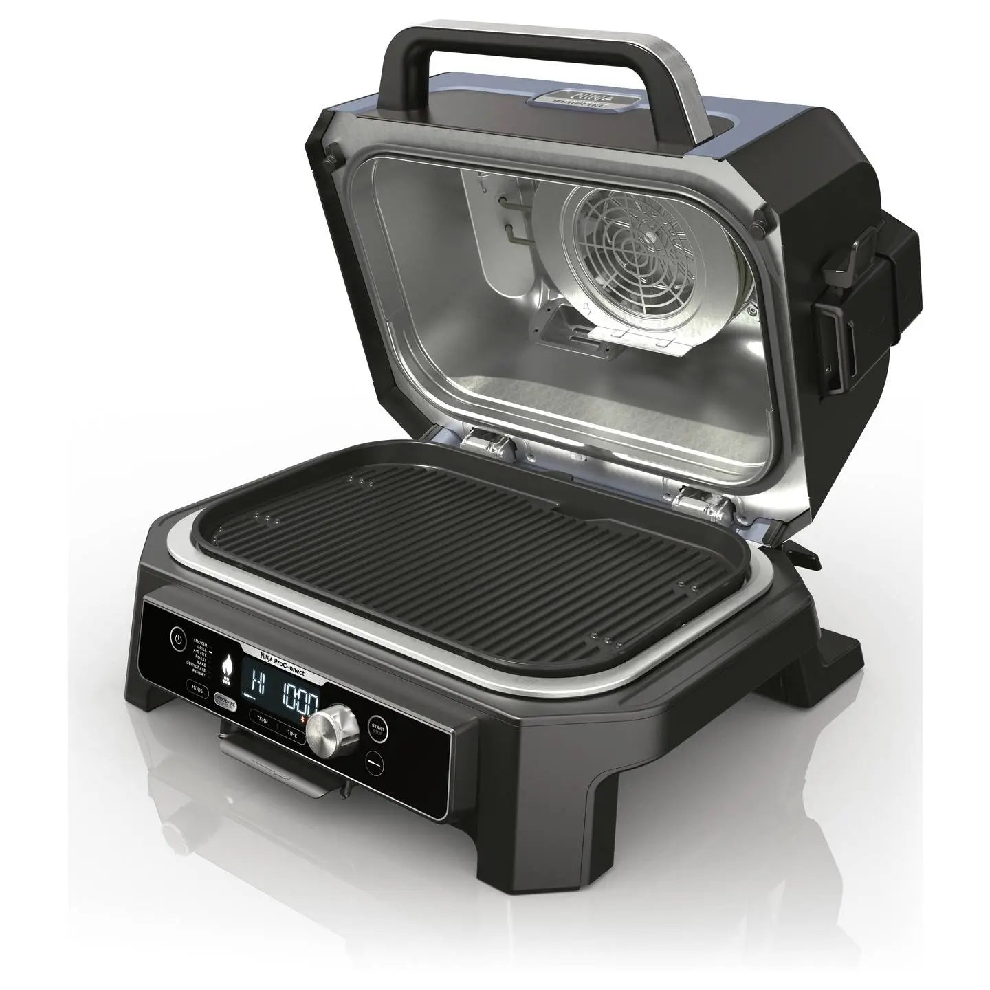 B-Ware Ninja Elektrogrill Grill Elektro Grillgerät Woodfire Pro Connect Xl Schwarz Blau - 622356276573