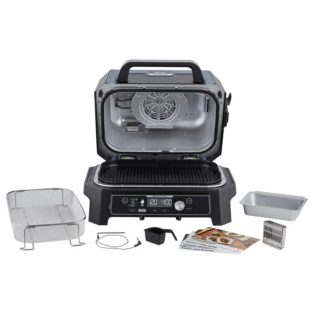 B-Ware Ninja Elektrogrill Grill Elektro Grillgerät Woodfire Pro Connect Xl Schwarz Blau - 622356276573