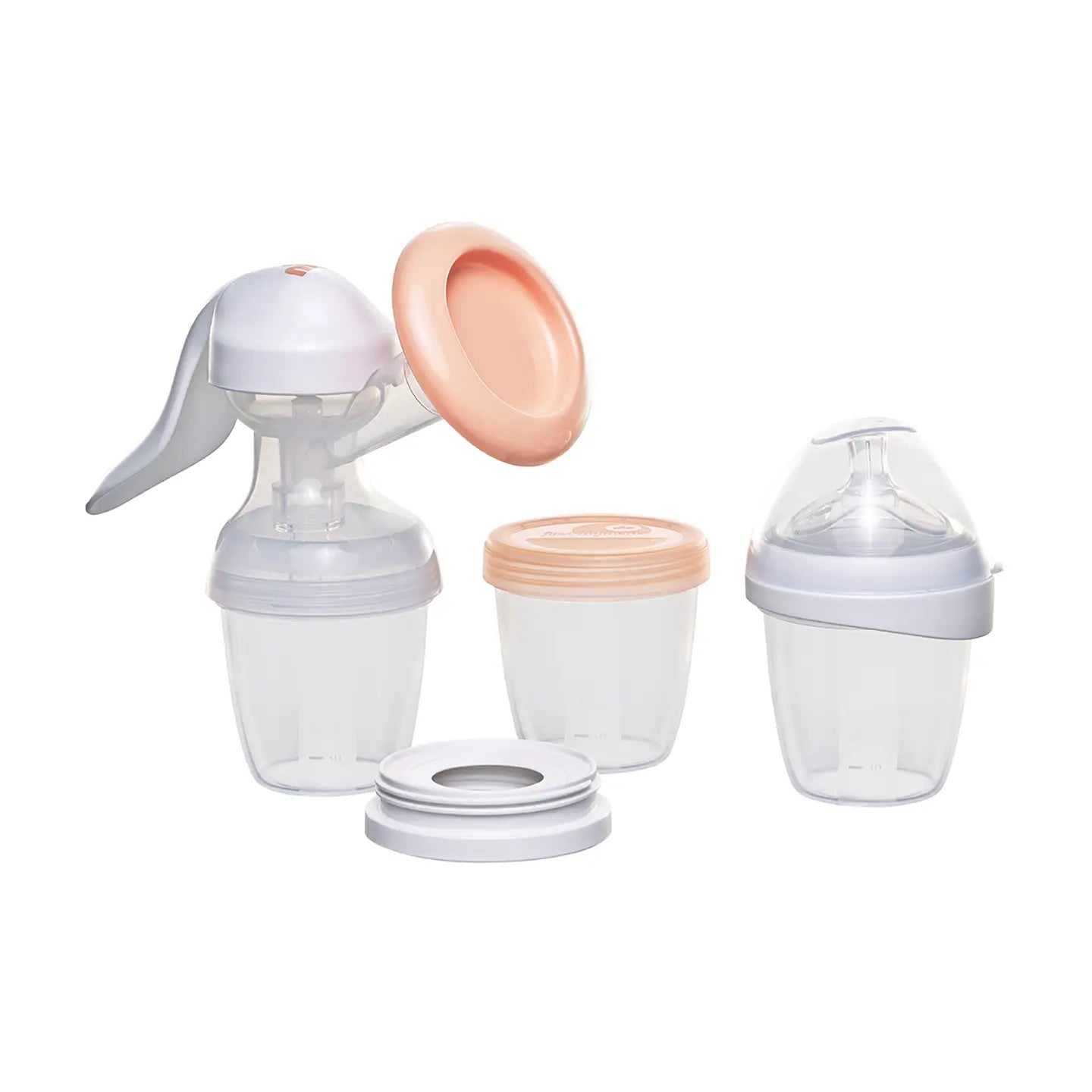 B-Ware Nip Handmilchpumpe Brustpumpe First Moments Transparent Weithalsflaschen Adapter - 4000821376014
