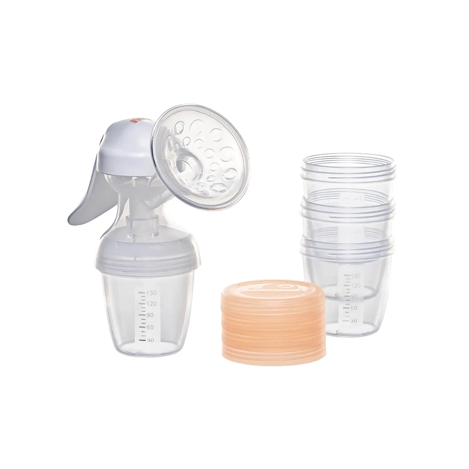 B-Ware Nip Handmilchpumpe Brustpumpe First Moments Transparent Weithalsflaschen Adapter - 4000821376014