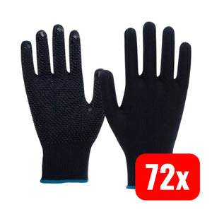 B-Ware Nitras Handschuh Arbeitshandschuh Feinstrick Baumwolle Nylon Gr 8 Blau 72 Paar