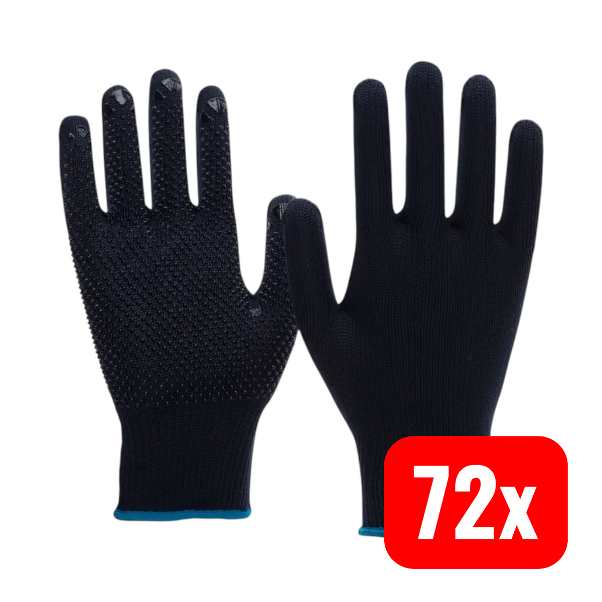 Nitras Handschuh Arbeitshandschuh Feinstrick Baumwolle Nylon Gr 8 Blau 72 PAAR - 4059904101326