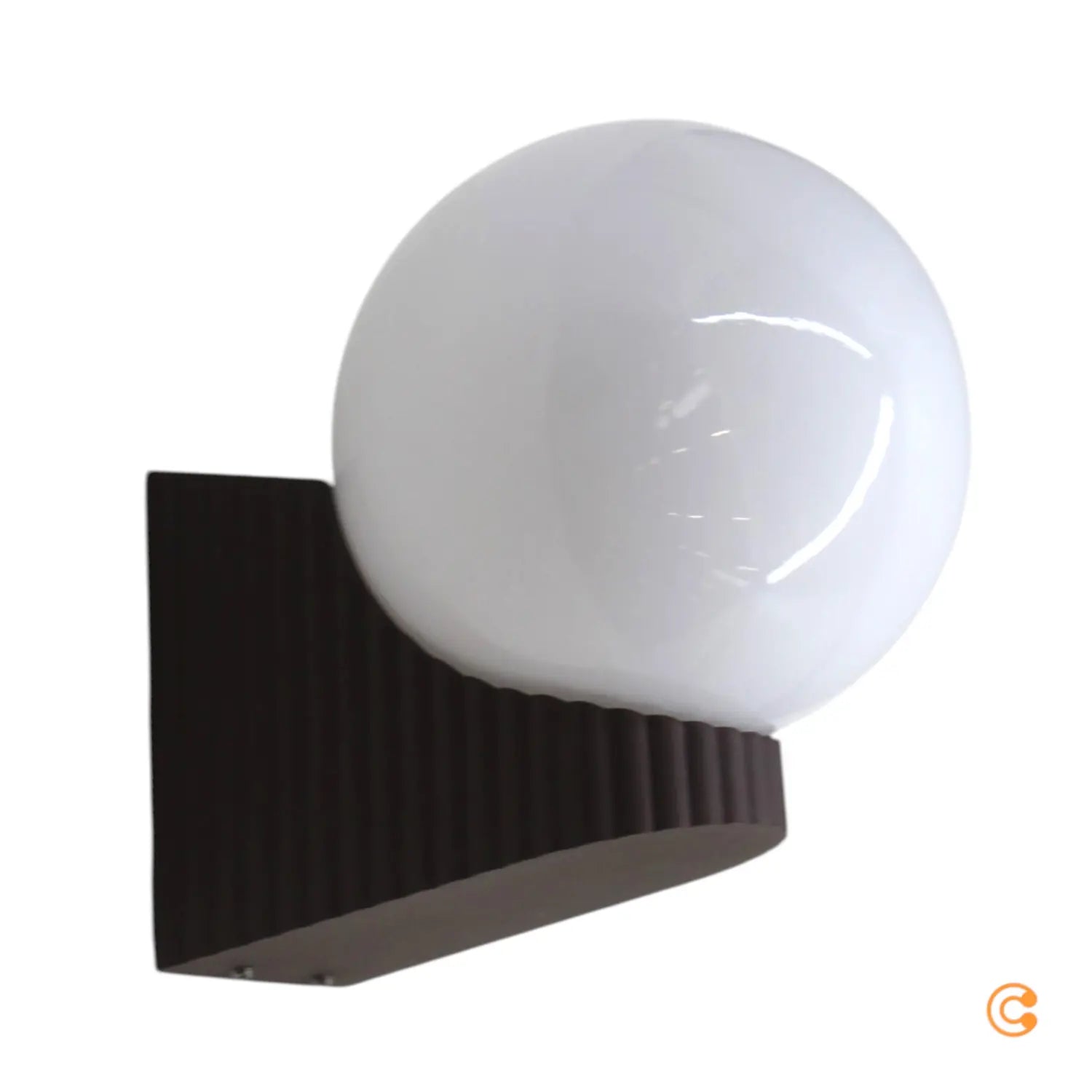 B-Ware Nordlux Wandleuchte Wandlampe Hayley Braun Kugel Glas Matt E27 Led Aluminium - 5704924015557