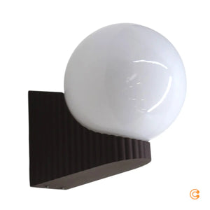 B-Ware Nordlux Wandleuchte Wandlampe Hayley Braun Kugel Glas Matt E27 Led Aluminium