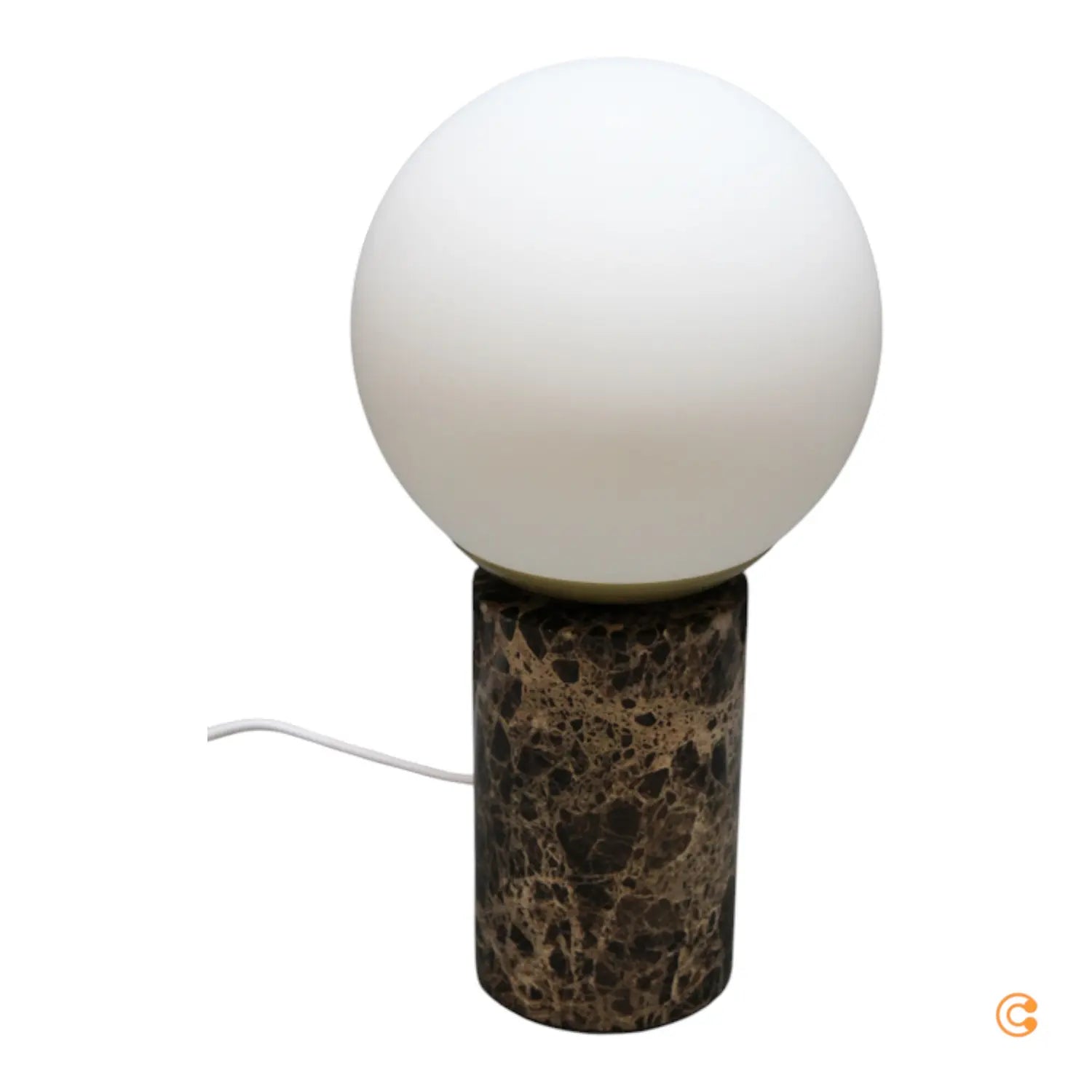 Nordlux Tischleuchte Lilly Tischlampe Tischlicht Marble Mit Marmorsockel Braun B-Ware - 5704924012303