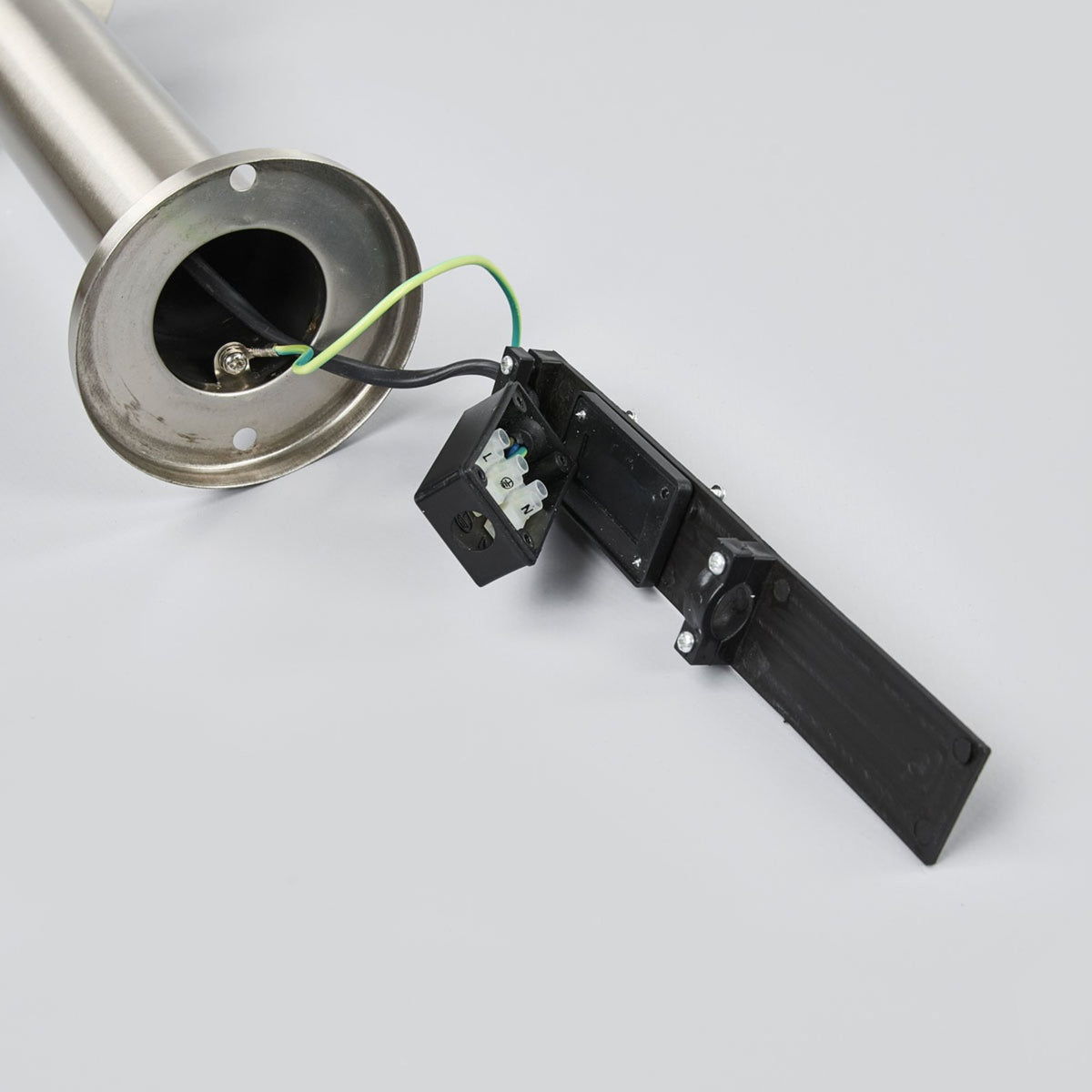 Lindby Noemi Edelstahl-Sockellampe Wegeleuchte Gartenlampe Lampe E27 edelstahl - 4251096539271