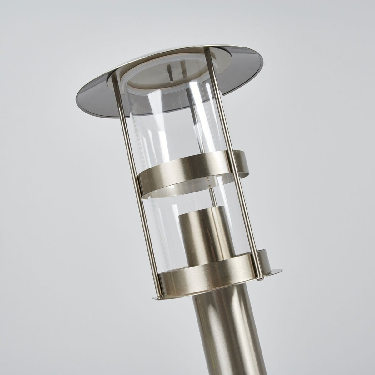 Lindby Noemi Edelstahl-Sockellampe Wegeleuchte Gartenlampe Lampe E27 edelstahl - 4251096539271
