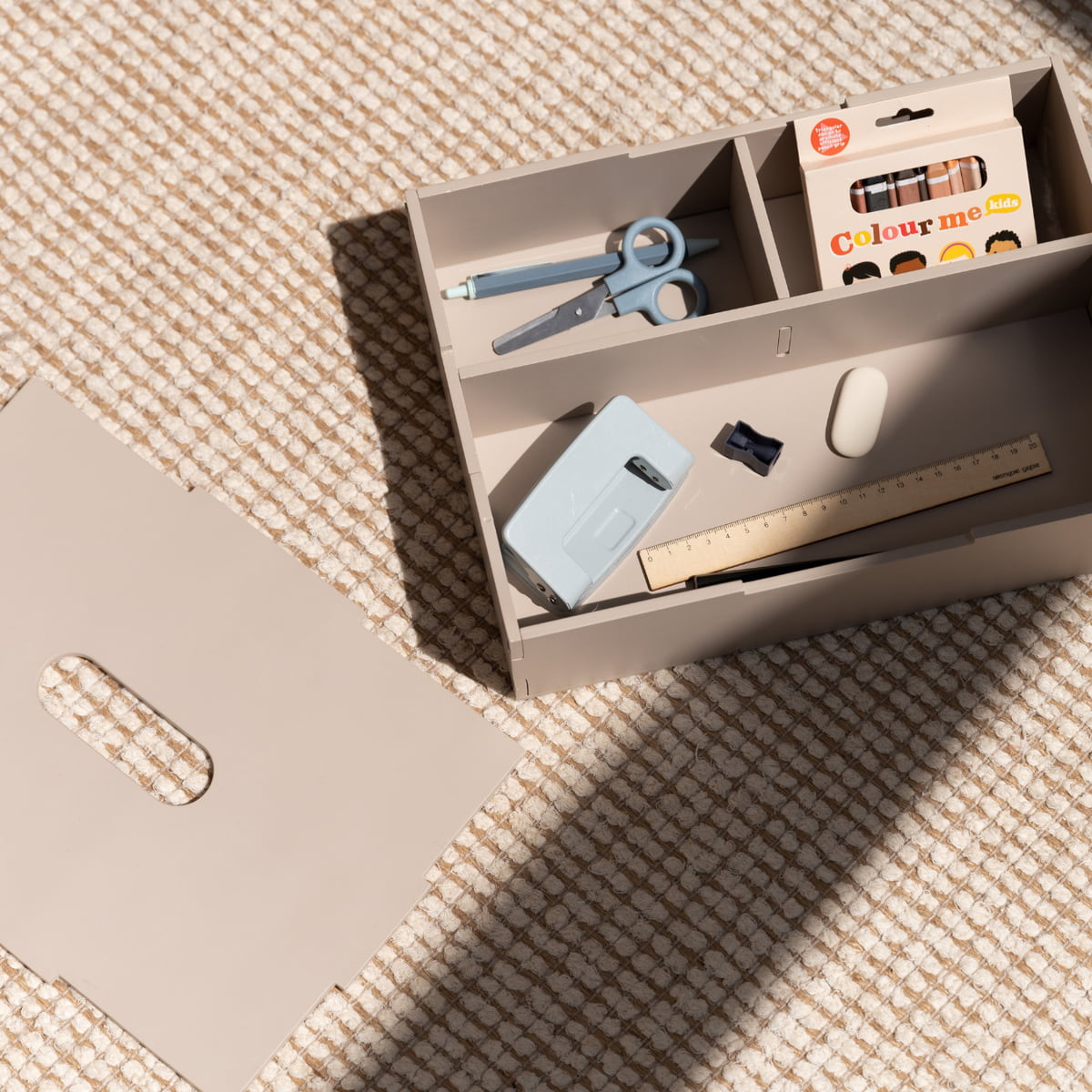 Nofred Aufbewahrungsbox Kiste Aufbewahrung Kinderzimmer Beige 33,5x9x24 Cm B-Ware - 5713994145149