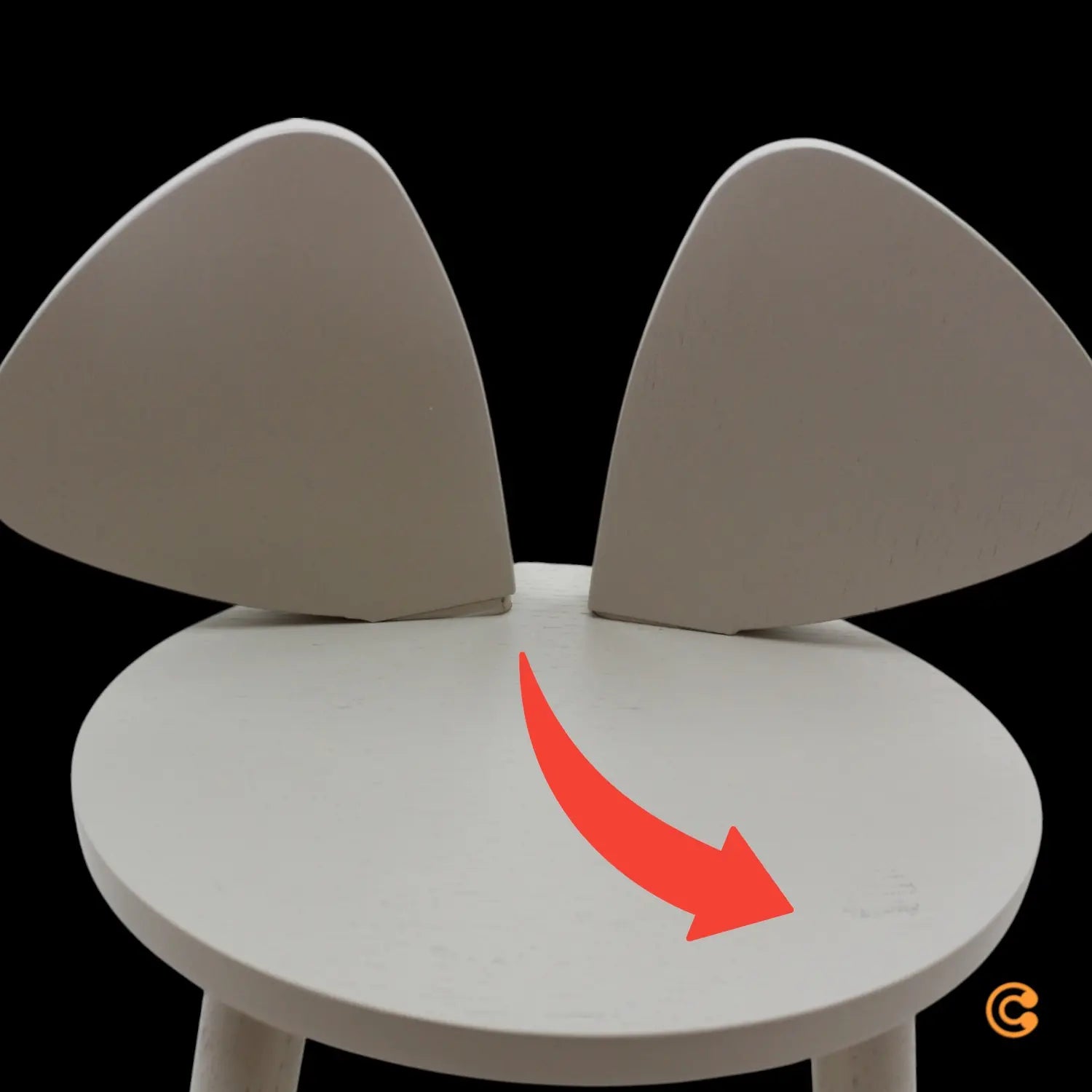 B-Ware Nofred Maus Kinderstuhl Sitzmöbel Hochstuhl Beige Möbel Stuhl Siehe Text/Foto - 5713994112141