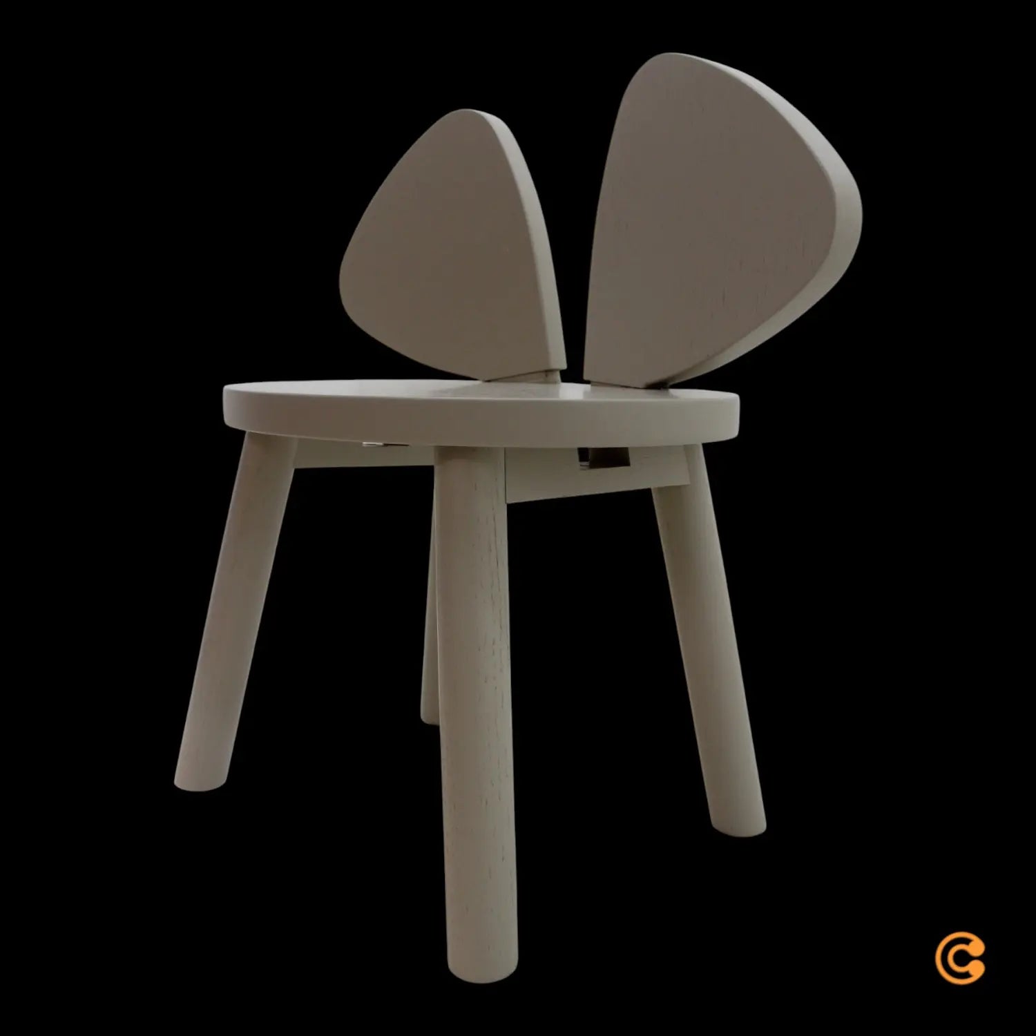 B-Ware Nofred Maus Kinderstuhl Sitzmöbel Hochstuhl Beige Möbel Stuhl Siehe Text/Foto - 5713994112141