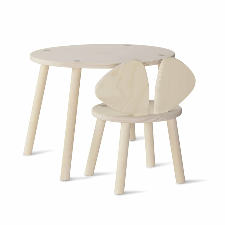 Nofred Mouse Toddler Set (Stuhl Und Tisch) Kindertisch Birke Matt Siehe Text B-Ware - 5713994124113
